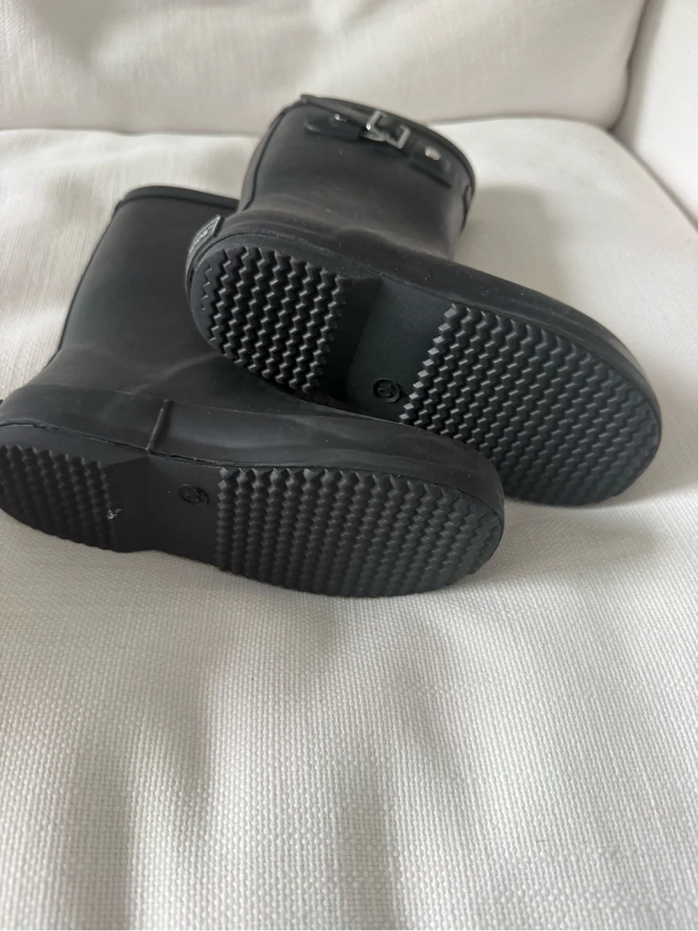 shooshoos Black Kids Rain Boots